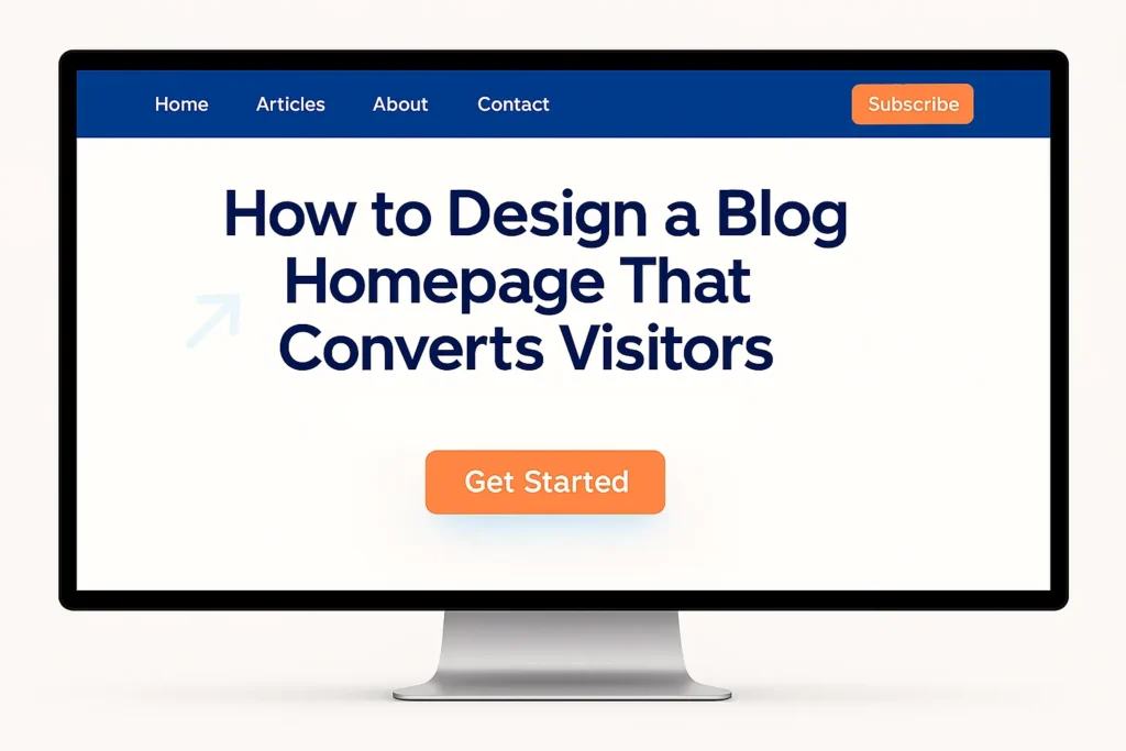How to Design a Blog Homepage That Converts Visitors
