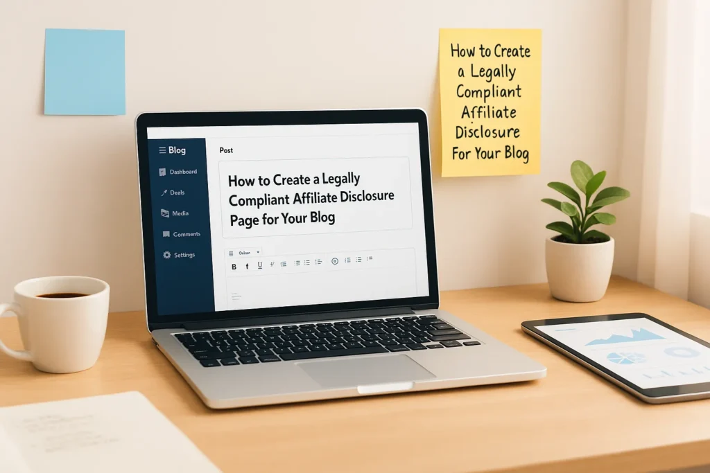 How to Create a Legally Compliant Affiliate Disclosure Page for Your Blog