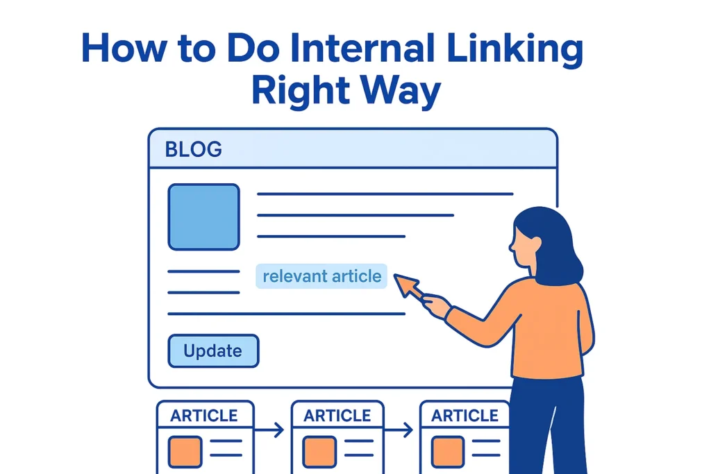 How to do internal linking by adding relevant links inside a blog post